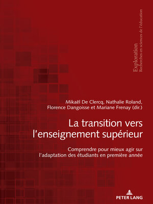 cover image of La transition vers l'enseignement supérieur